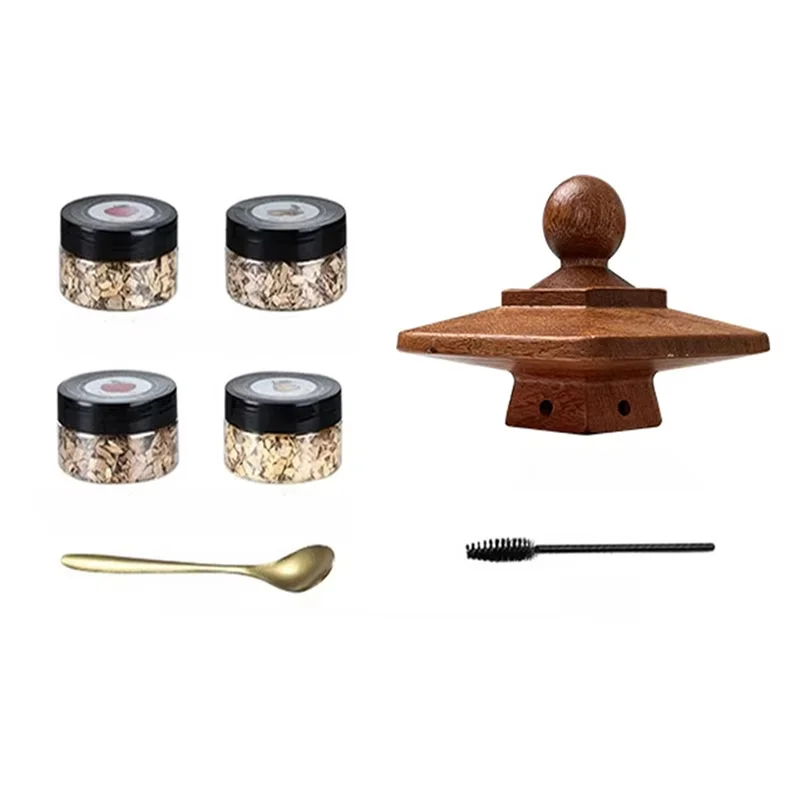 

A93Z Cocktail Smoker Kit For Whiskey & Bourbon, Wood Hood Smokeer With Old Fashioned Tools, Enhances Beverage Flavor