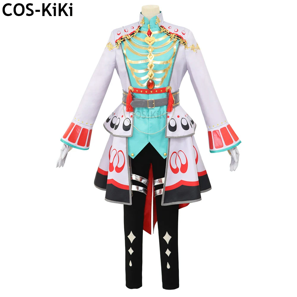 COS-KiKi Ensemble Stars Kagehira Mika MV Heterochromatic Game Suit Handsome Cosplay Costume Halloween Party Role Play Outfit