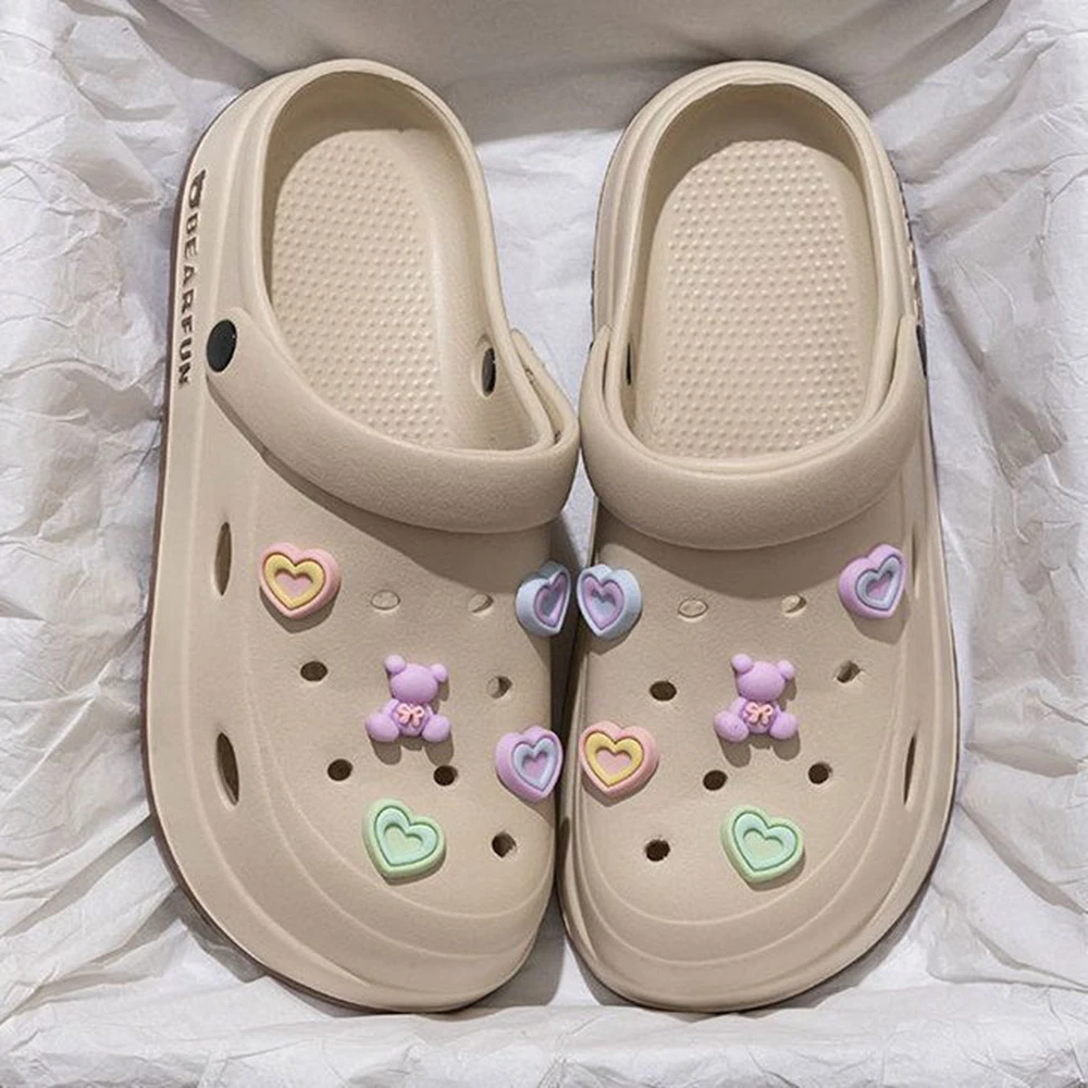 Men and Women Summer Garden Clogs Shoes Outdoor Casual Beach Slippers Unisex Slip on Sandals Soft Bottom Shower Slippers