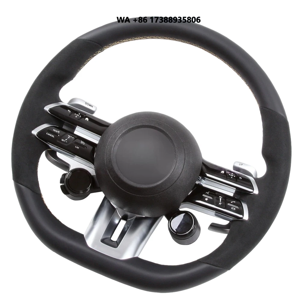 Custom Suede Leather Car Steering Wheel for  S-Class C-Class E-Class GLA W205 W211 W212 W213 C63
