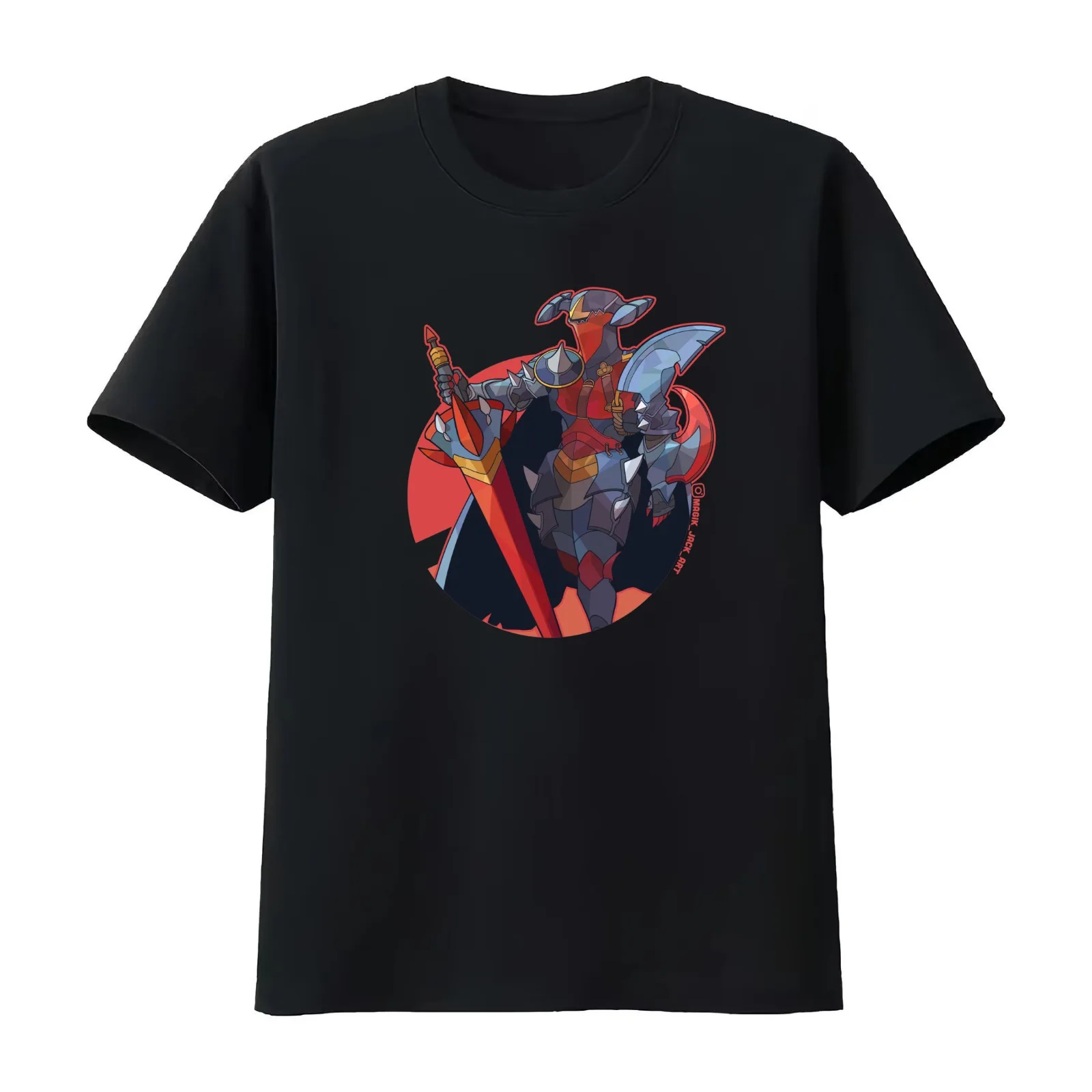 Dragon Lancer T-Shirt Summer Casual Cotton Tee Oversized Streetwear Tops Vintage Graphic Print Loose Fit Short Sleeve