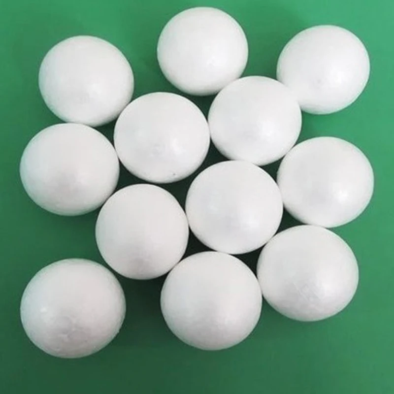 10 Round White 80mm Polystyrene Foam Ball Modelling Sphere Styrofoam Wedding Decor