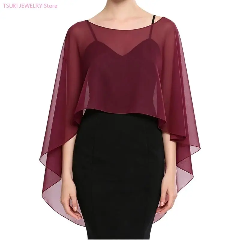62KE Sheer Shawl Wrap with Lightweight Drape for Travel Layering, Commute Wear and Outdoor Shoulder Coverage