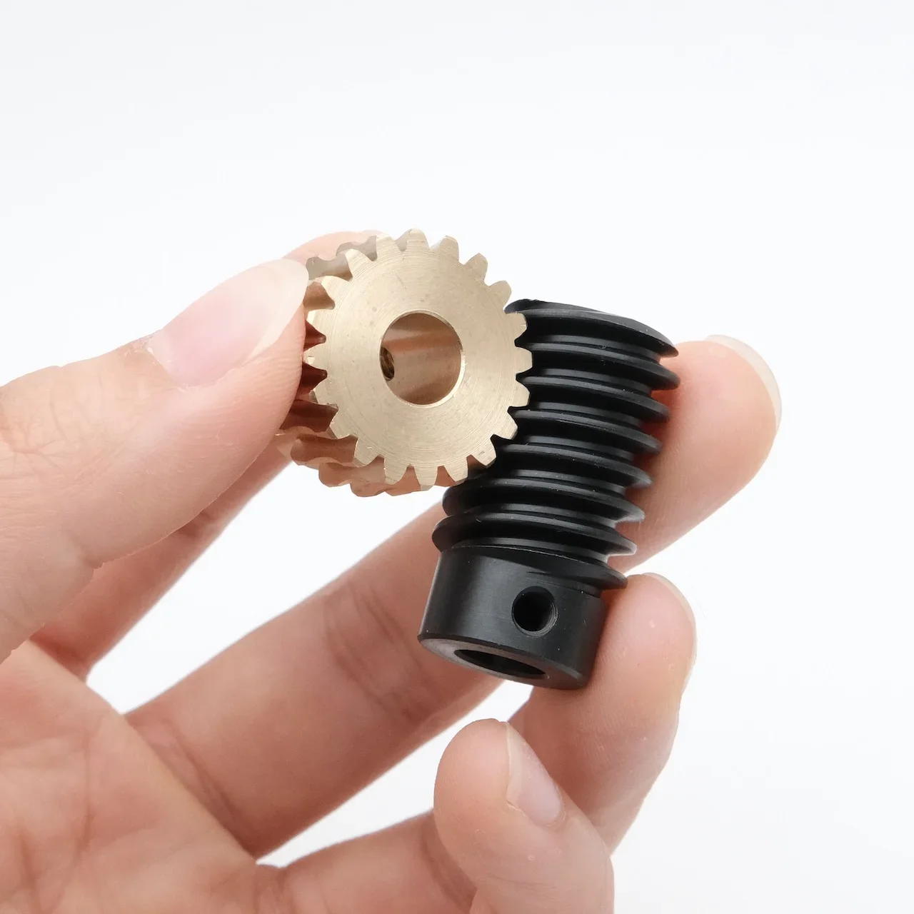 M1 20 Teeth 6/8mm Transmission Self-Locking Worm Gear 1:10/20 for Robot Joints Automation Equipment Gearbox Metal Gear Wheel