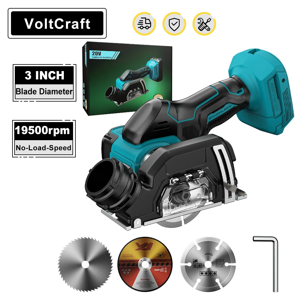 

3 Inch Mini Electric Angle Grinder Multifunction Cutting Machine Electric Circular Saw Machine Power Tool For Makita 18V Battery