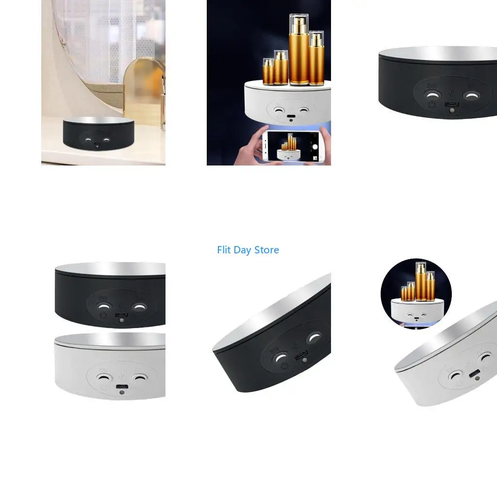 F92C Rotating Display Stand Delicate Turntable for Crafts and Small Models Art Products 360 Degree Cup Display Stand