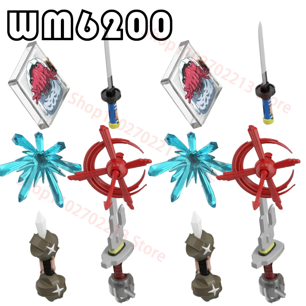 WM6200 Sukuna Parts Weapon Building Blocks Mini Action Toy Figures For Children WM2851 WM2855 WM2852 WM2856 WM2853 WM2857 WM2854