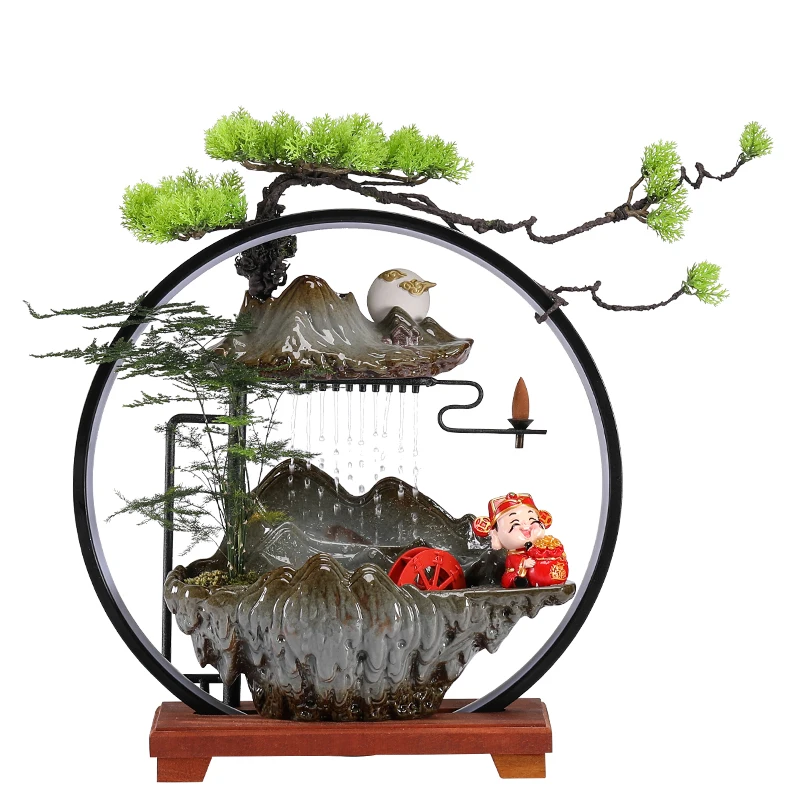 

Flowing water makes money ornament home