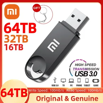샤오미 미니 메탈 USB 3.0 플래시 드라이브, 고양이 클로 펜 드라이브, USB 메모리 스틱, 고속 펜드라이브, U 디스크 선물, 64TB, 2TB