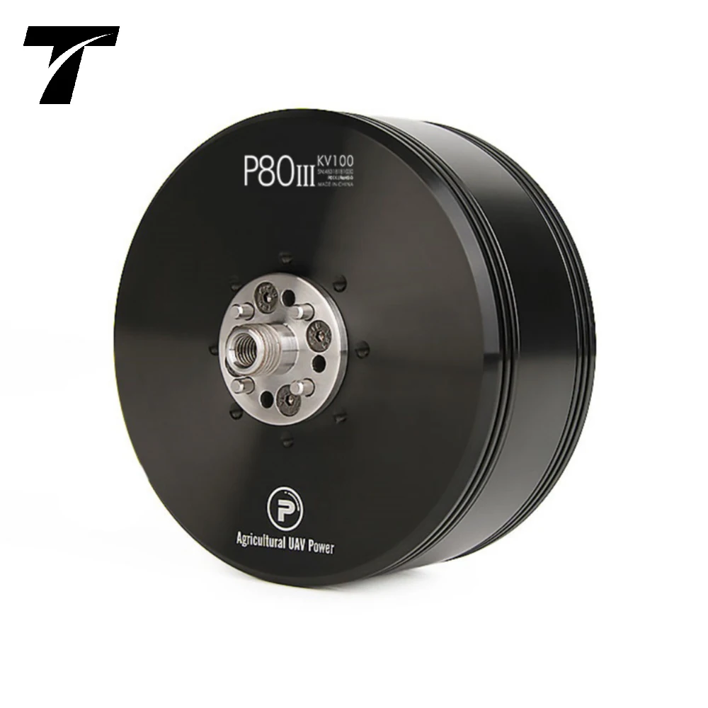 T-MOTOR P80 III Pin KV100 KV120 6-12S 2700W 3600W Brushless Bldc Motor for Agriculture Uav Drone