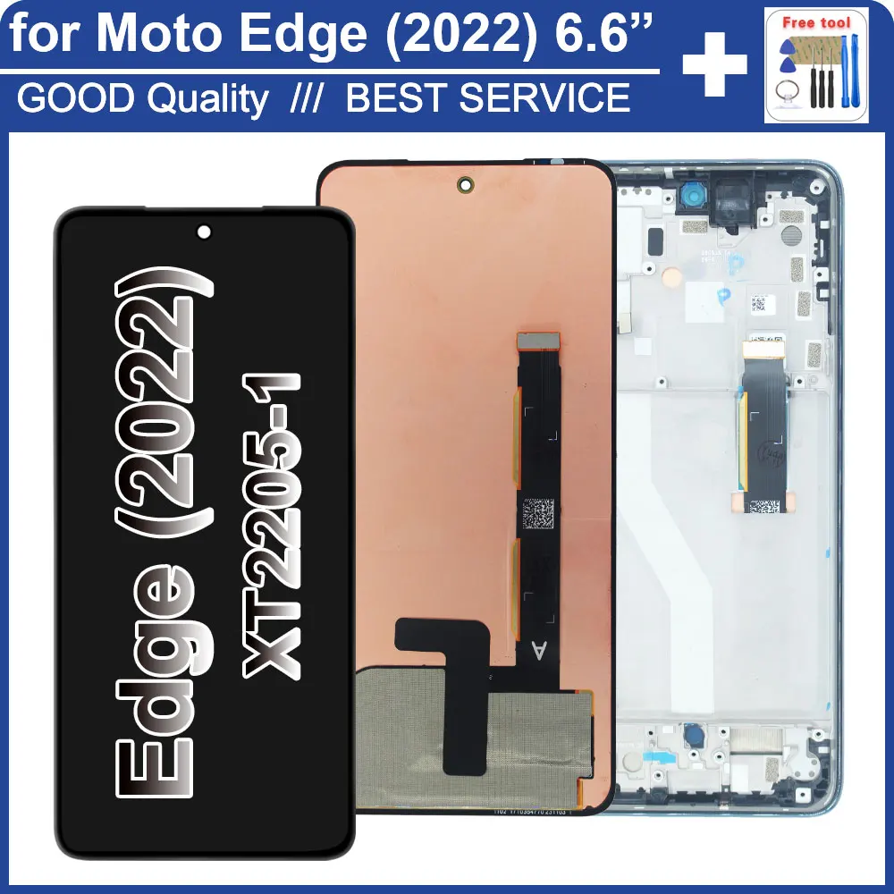 

AMOLED for Motorola Moto Edge (2022) XT2205-1 LCD Display Touch Panel Screen Digiziter Assembly for Motorola Moto Edge 2022 LCD