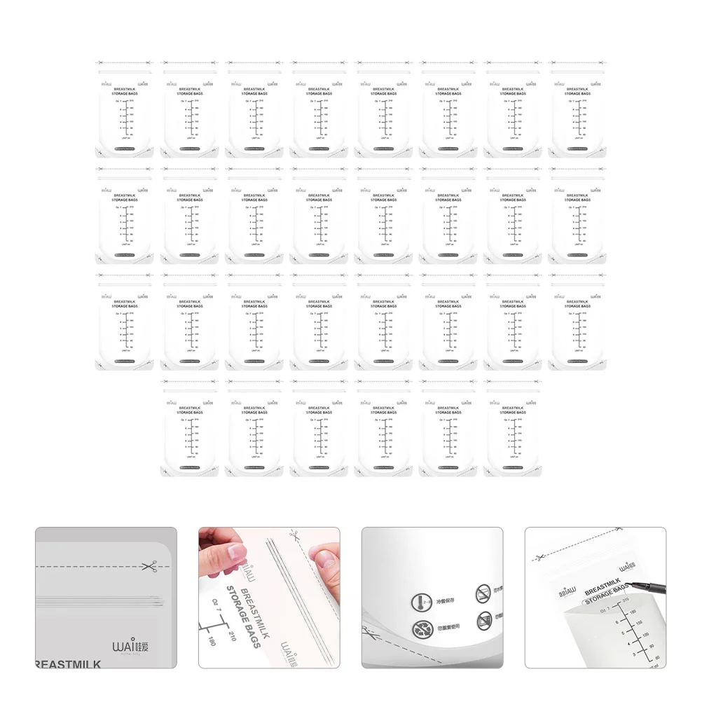 

30 шт. 210 мл одноразовые пакеты для хранения детского питания, сумка для хранения грудного молока, морозильная камера, сумки для хранения грудного молока