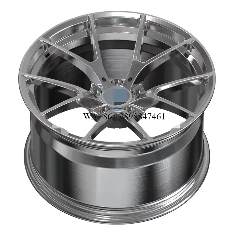 Forged Modified Aluminum Alloy Multi Spoke Deep Dish Wheels 5x112 Bolt Pattern R20 Size Polished for E70