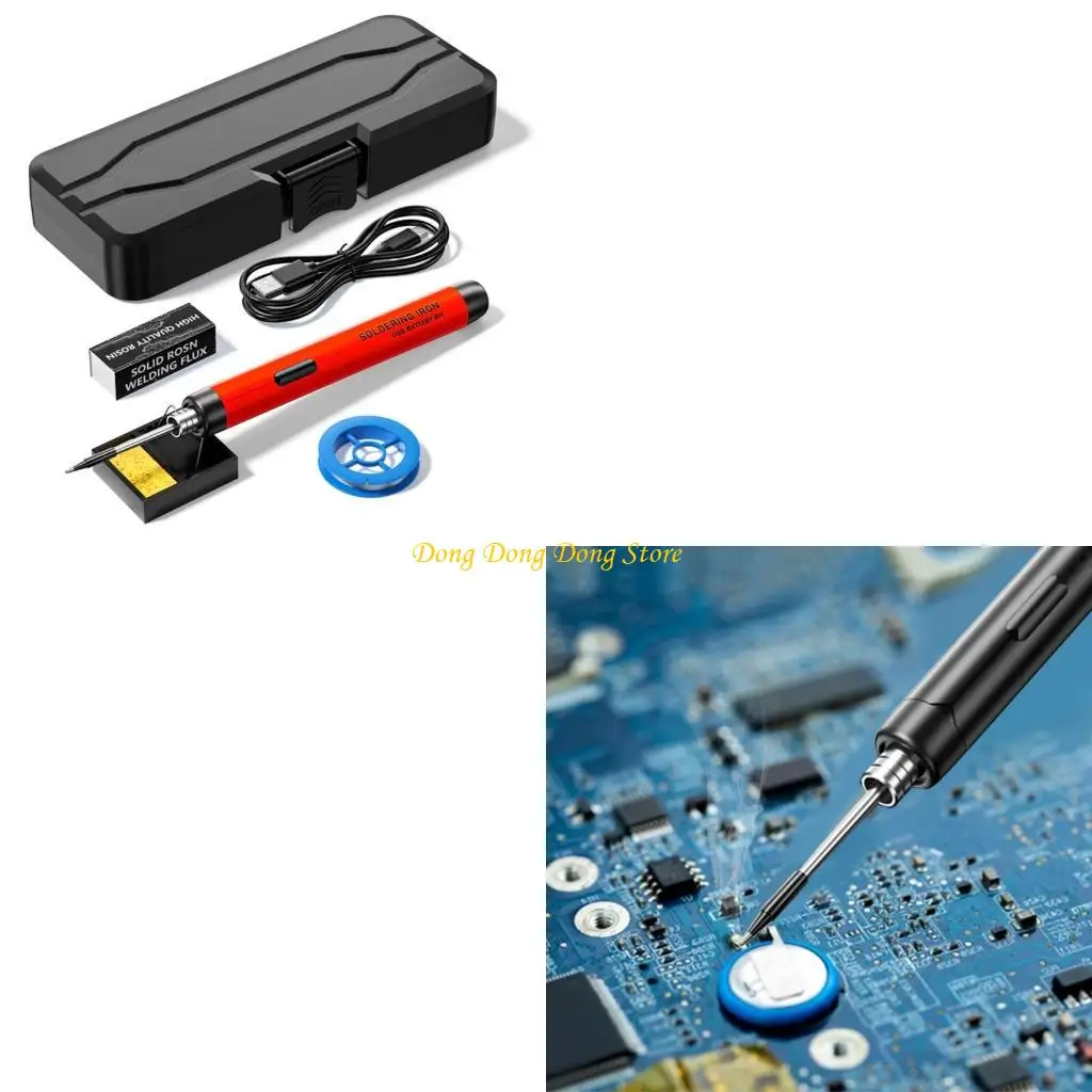 

Electric Soldering Iron Adjustable Temperature USB Portable Welding Station