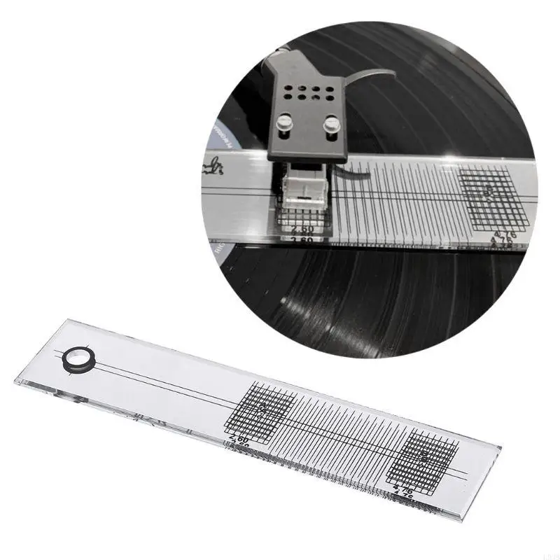 L93B Turtonable Phono Phonograph Cartridge Ruler Sénulisation Calibration Gauge Alignement du stylet