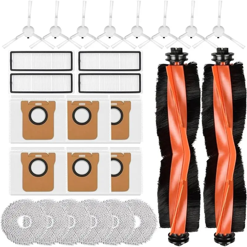 

AEB1-Accessory Set For Xiaomi X20+ / X10+ Robot Vacuum Cleaner Main Side Brush Hepa Filter Mop Cloth Dust Bags
