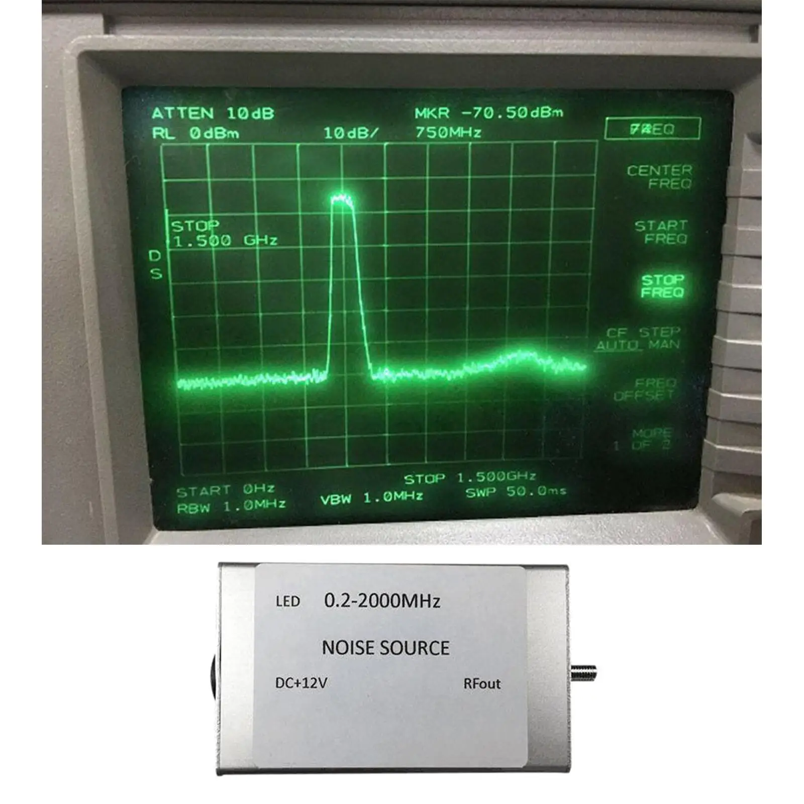 مصدر تتبع طيف مولد الضوضاء 0.2-2000M شقة عالية