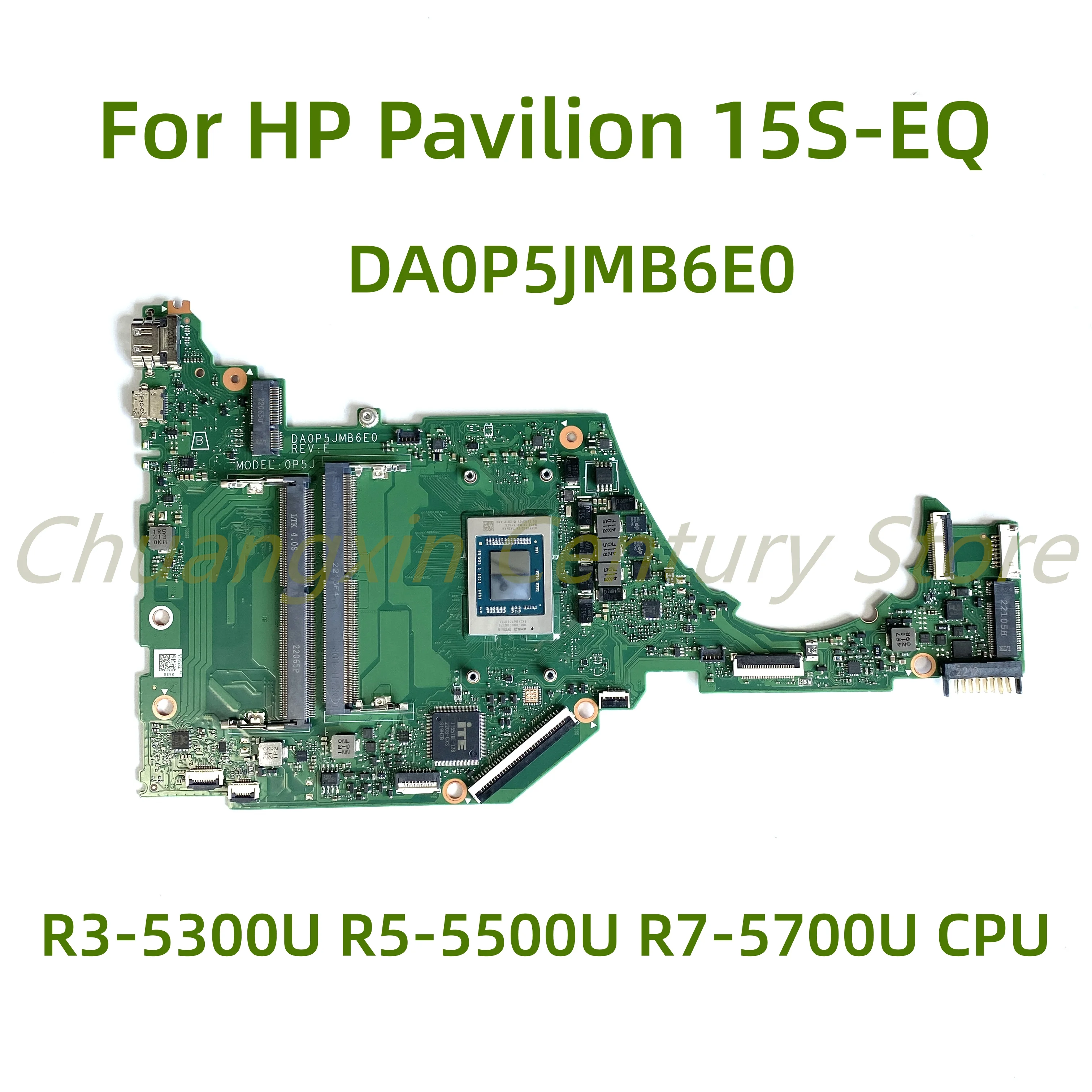 DA0P5JMB6E0 motherboard Suitable for HP Pavilion 15S-EQ laptop with R3-5300U R5-5500U R7-5700U CPU 100% Tested Full Work