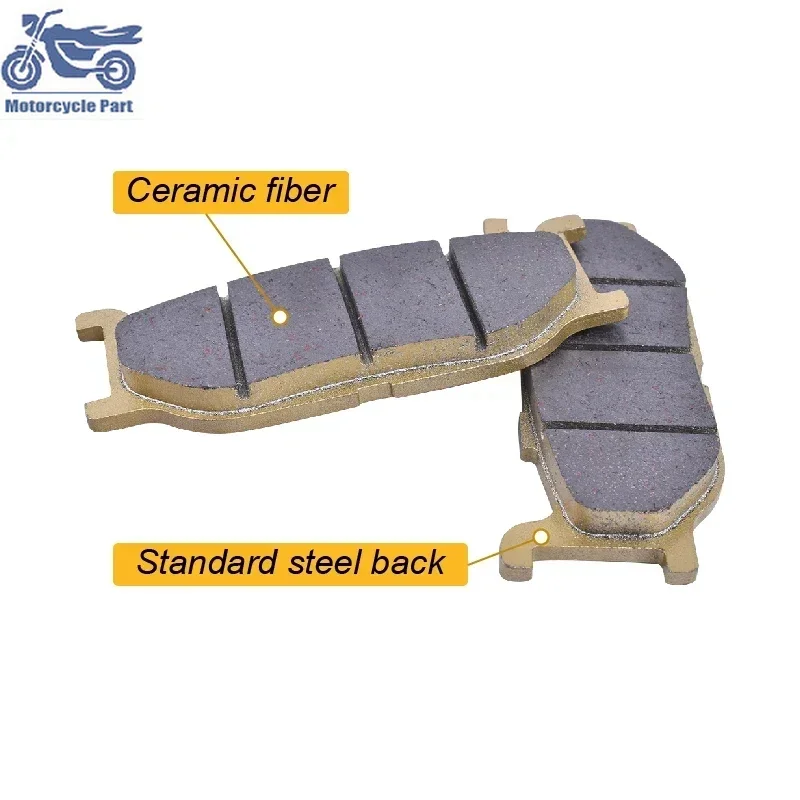Motorcycle Front Brake Pads For YAMAHA FZX250 Zeal SRV250 SR 400 XVS 400 650 950 XV 750 1100 1600 XVZ 1300 For CF MOTO CF250  #a