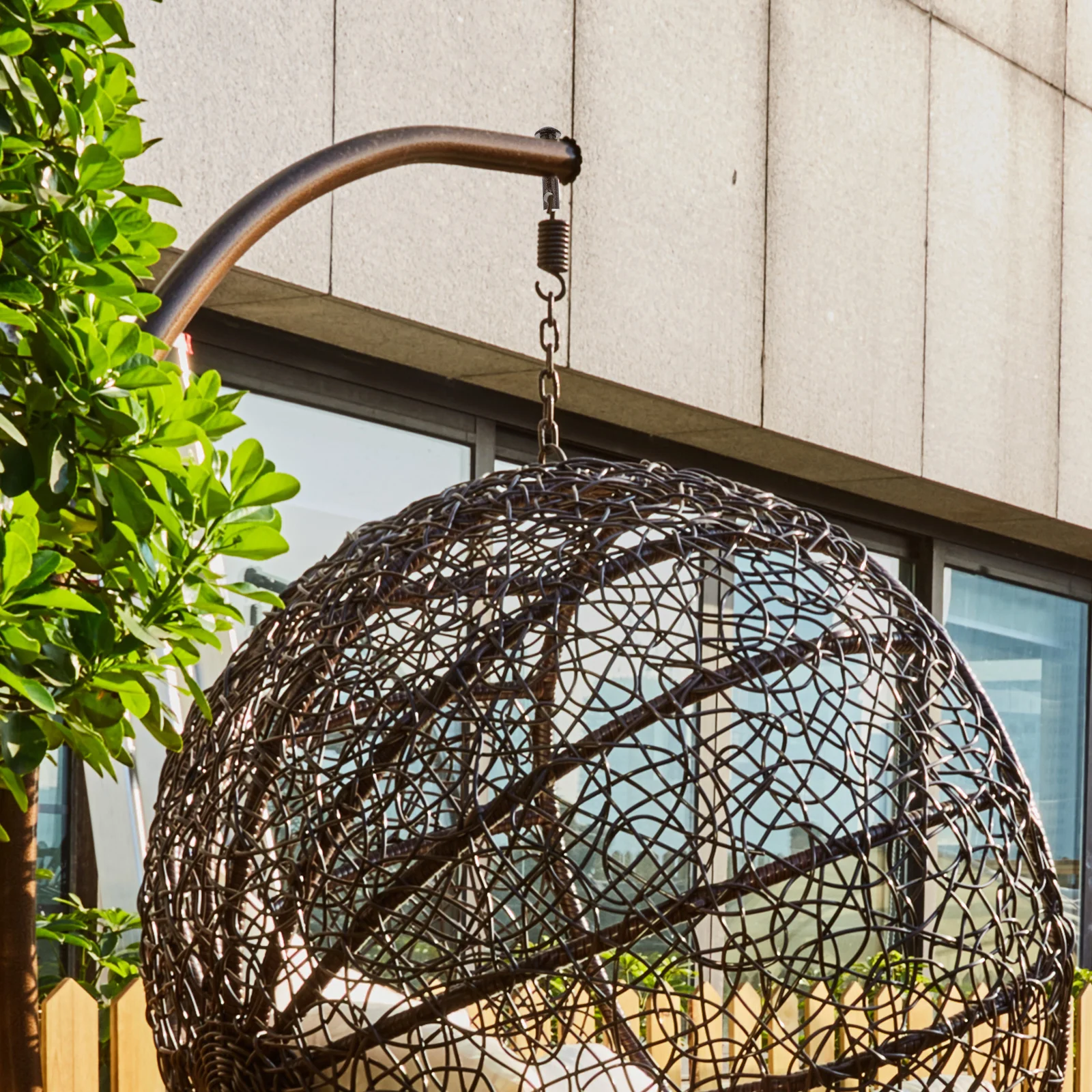 

Comfortable Hammock Chair Metal Plug Pin Set Low Noise Vibration Absorbing Shocks Suitable Garden Balcony Hanging Chair Hook