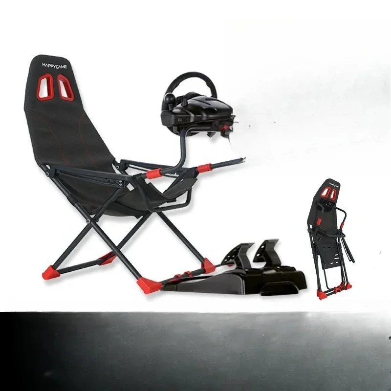 Customized home game console emulator folding bracket seat steering wheel racing experience