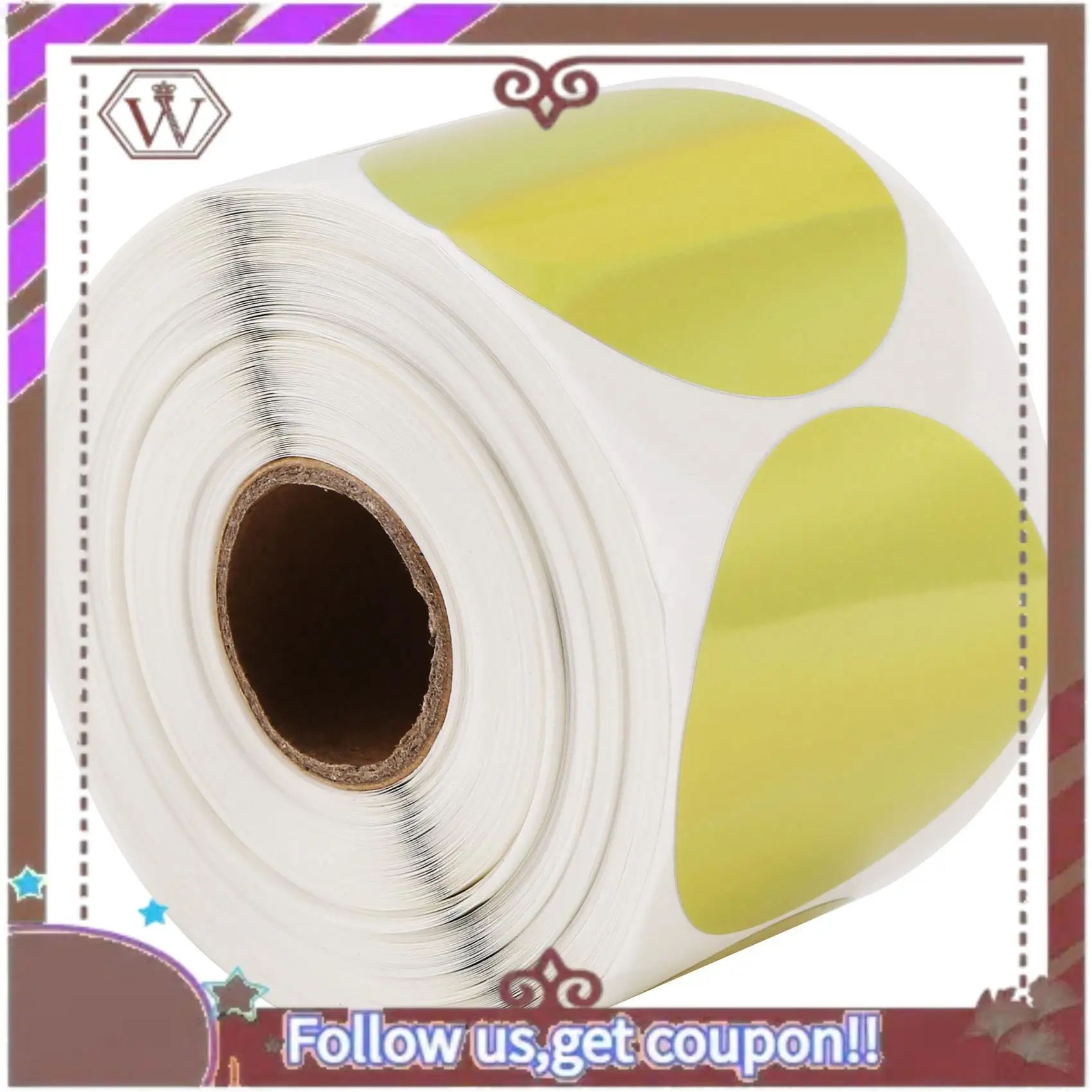 Latest 500 Pcs Gold Laser Stickers Label Printer Stickers Portable Printer Thermal Label Waterproof Stickers