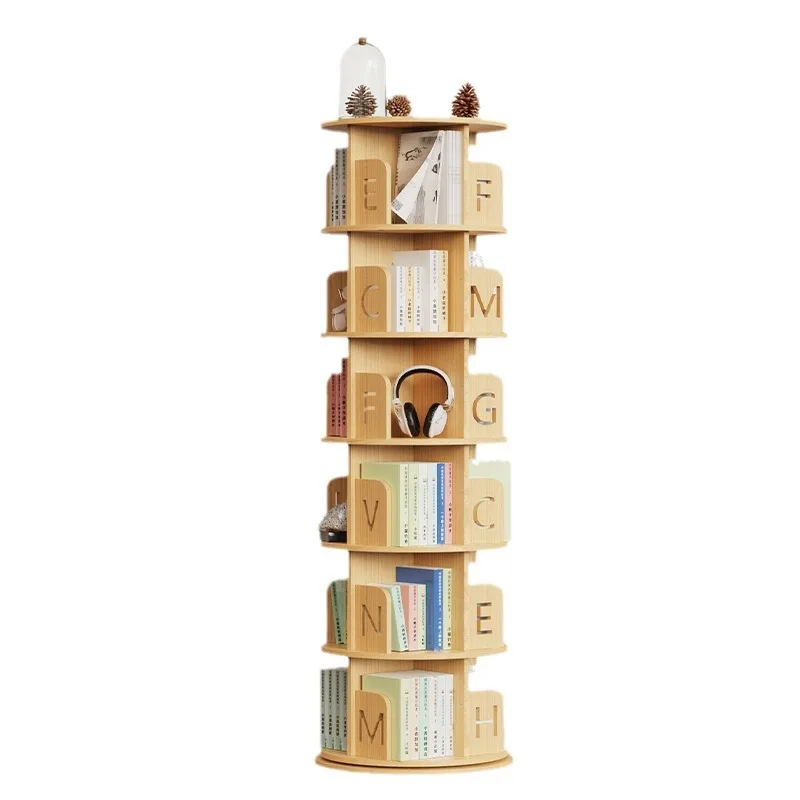 

Solid wood bookshelf Bookcase space-saving children's floor picture book shelf