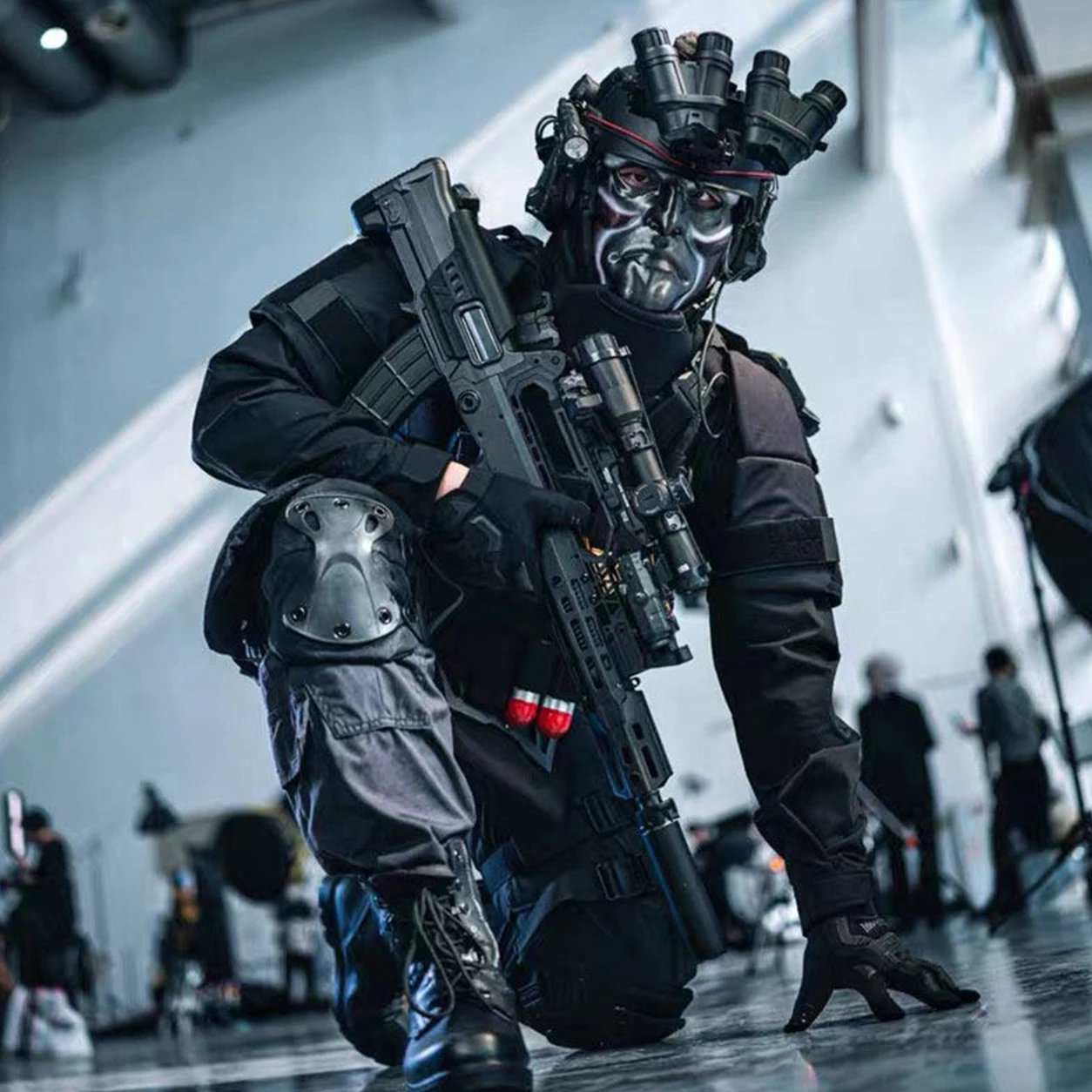 Full Set Tactical Vest Helmet Belt with Mask Airsoft Gear Delta Force Style Cosplay Costume for Gaming CS Wargame Combat