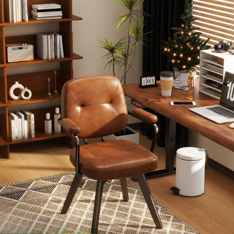 

home light luxury solid wood chair comfortable sitting study bedroom makeup chair dormitory cadeira de jantar home furniture