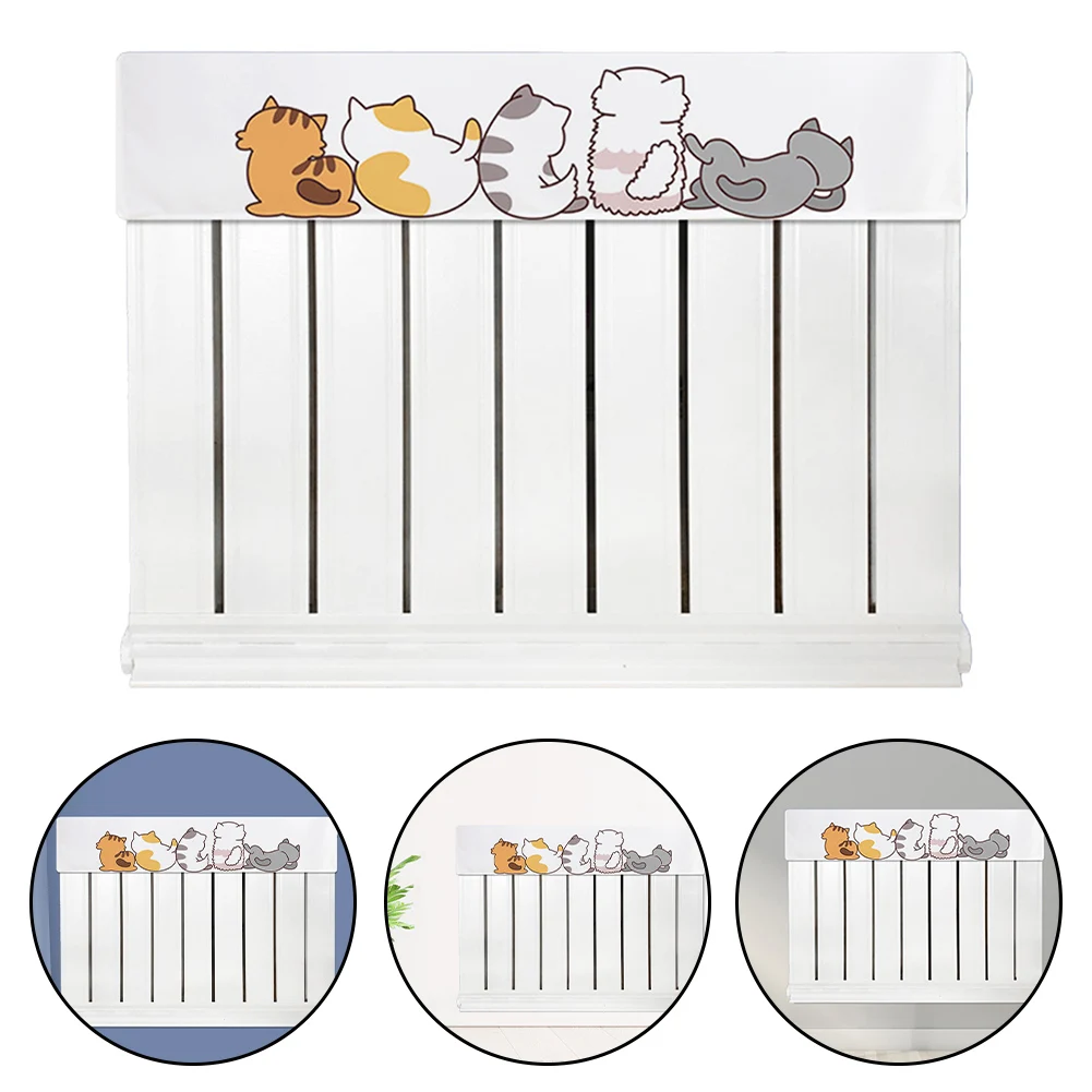 Interior Design Home Decoration Radiator Dust Cover Floral Patterns Vertical Decoration Gentle Touch Fabric Modern Home Decor