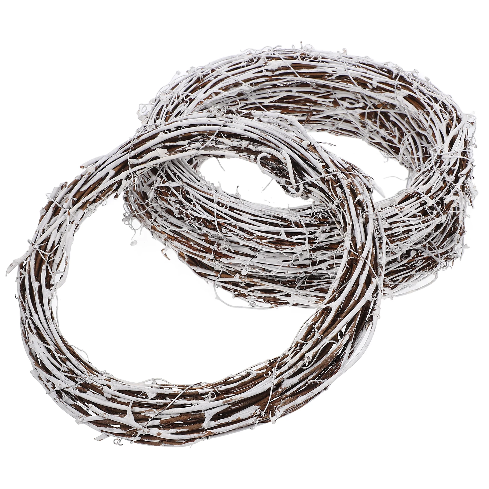 

4Pcs Rattan Wreath Frame Rustic Style DIY Craft Circles for Festival Decoration Floral Wreath Supply DIY Rattan Ring