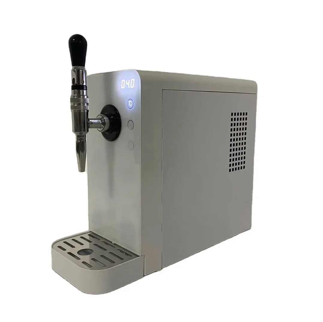 Commercial Stainless Steel Soda Water Maker Machine Electric Cold Sparkling Water Dispenser Household Use Desktop Installation