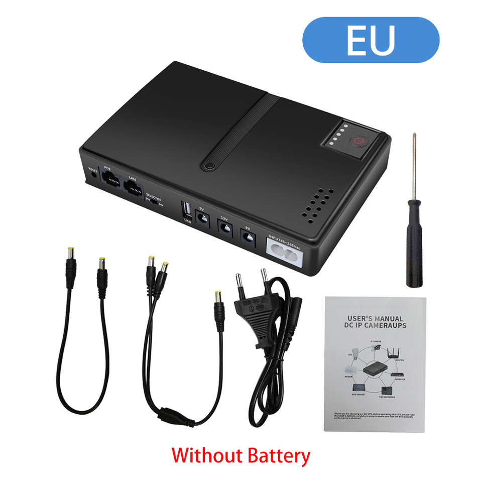  1018L Uninterruptible Power Supply DC Without Battery UPS Power Router Optical Cat Built-in Adapter 5V9V12V/15V/24V