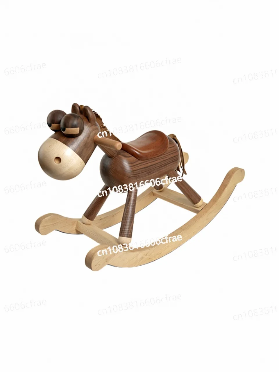 Luxury Children's Cute Trojan Horse Furniture Original Design Retro Personality Solid Wood Ornament