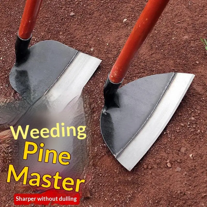 【S】Thickened Manganese Steel Weeding Hoe Heavy Duty Garden Hoe For Vegetable Plot Land Clearing