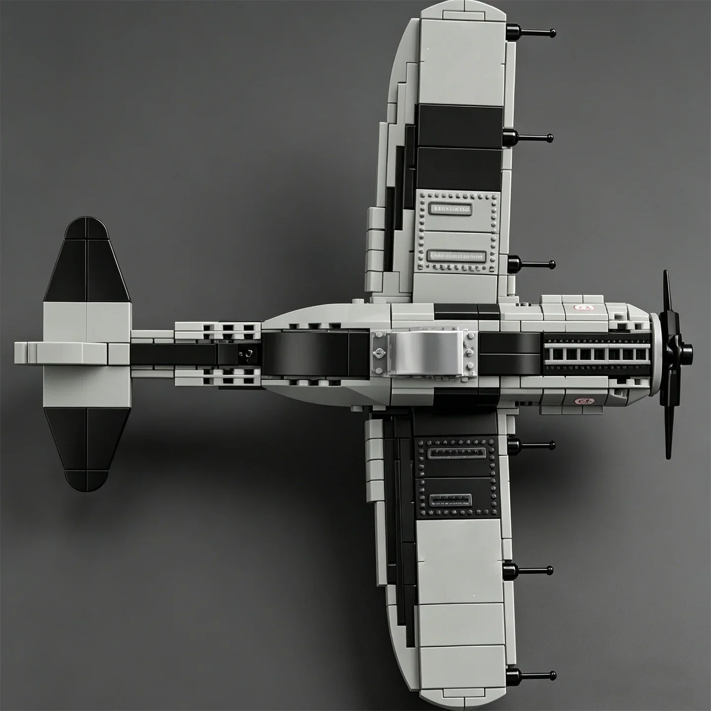 Figurine NEW FW-190 Fighter Building Blocks: New Toy Focke-Wulf Fuwakuro Bomber Model