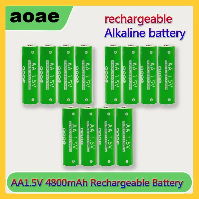 Original battery AA4800mah rechargeable battery AA NI-MH1.5VA rechargeable alkaline battery suitable for watches, mice, and toys