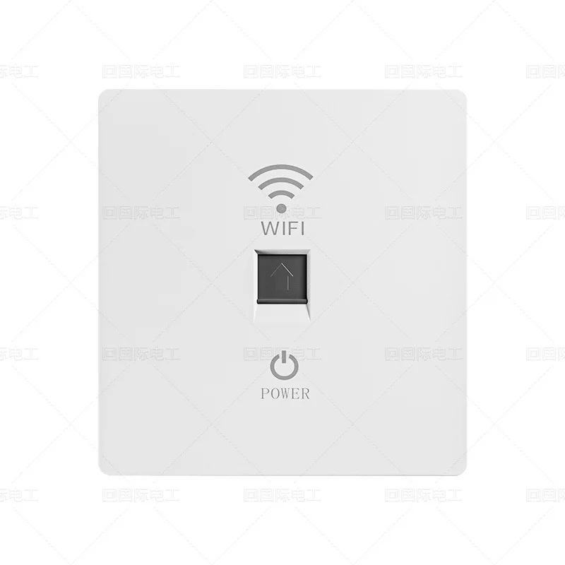 Embedded Wireless AP Hotel Wall Signal Relay WiFi Gigabit 5G Network Cable Router Computer Socket Panel