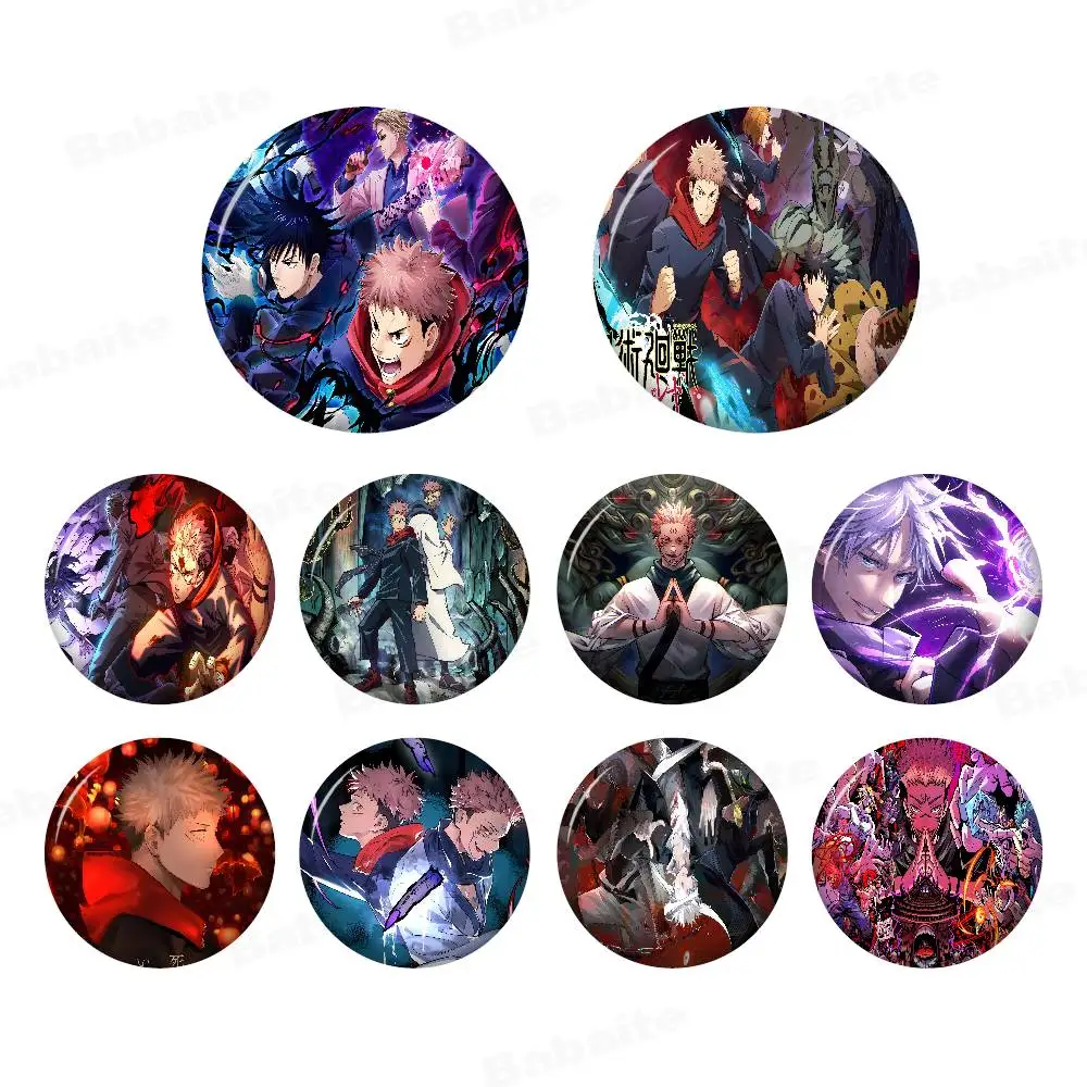 Jujutsu Kaisen Gojo Satoru Anime Brooches Cute Cartoon  Badge Jacket Jeans Lapel Pin Gift Accessorie