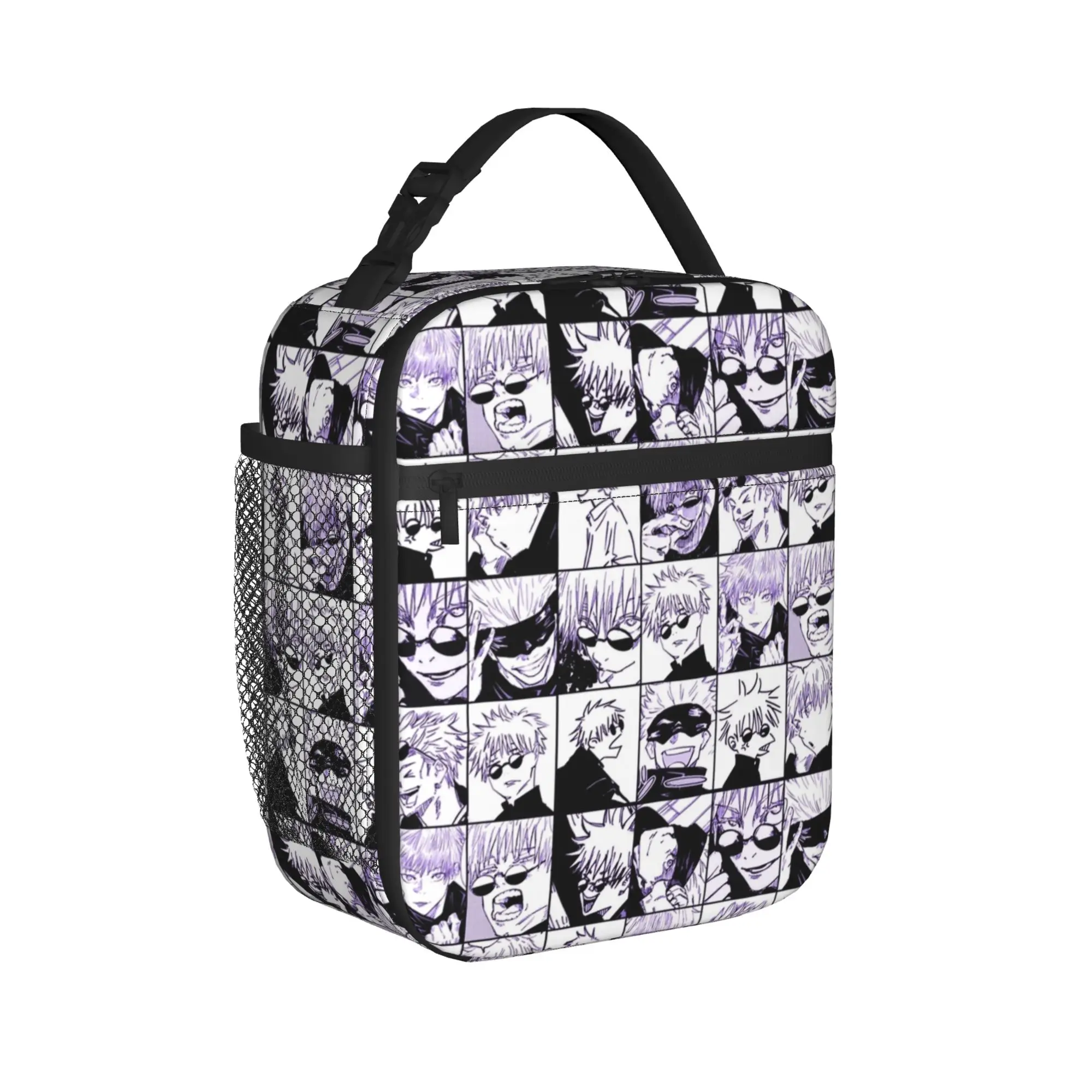 Gojo Satoru JJK Anime Thermal Insulated Lunch Bags for Travel  Portable Food Bag Container Thermal Cooler Lunch Box