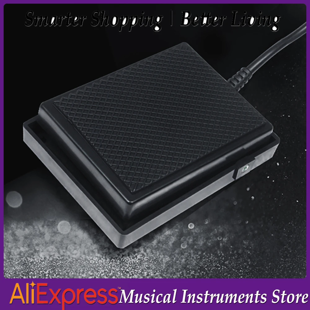 20Pcs 6.35 Foot Sustain Universal Single Pedal Controller Switch for Electronic Keyboard Piano Music Instrument Parts Accessory