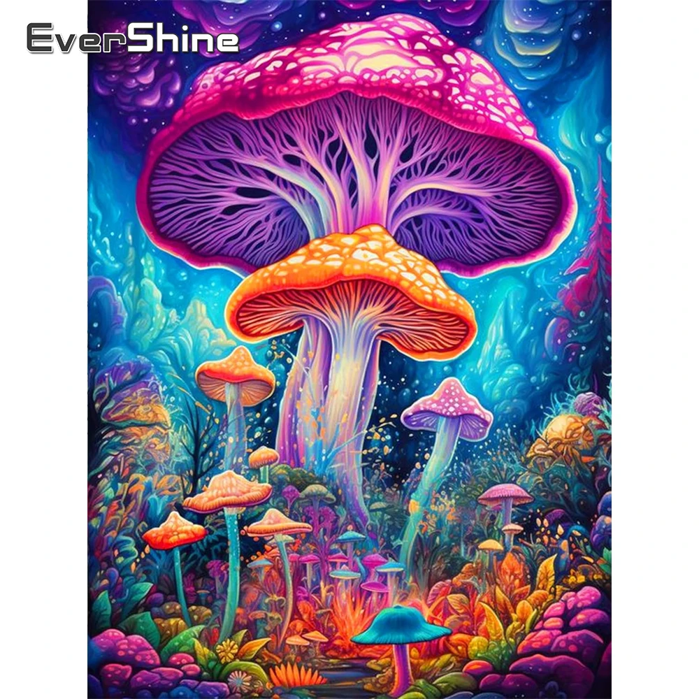 Evershine Diamant Malerei Pilz Bunte Landschaft DIY Neue Ankunft Diamant Mosaik Acryl Handwerk Liefert Handgemachtes Geschenk