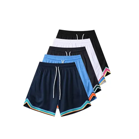 American Retro Sports Fitness Quick Drying Loose Shorts Basketball Shorts Adult Loose Casual Shorts Breathable Streetwear Moto