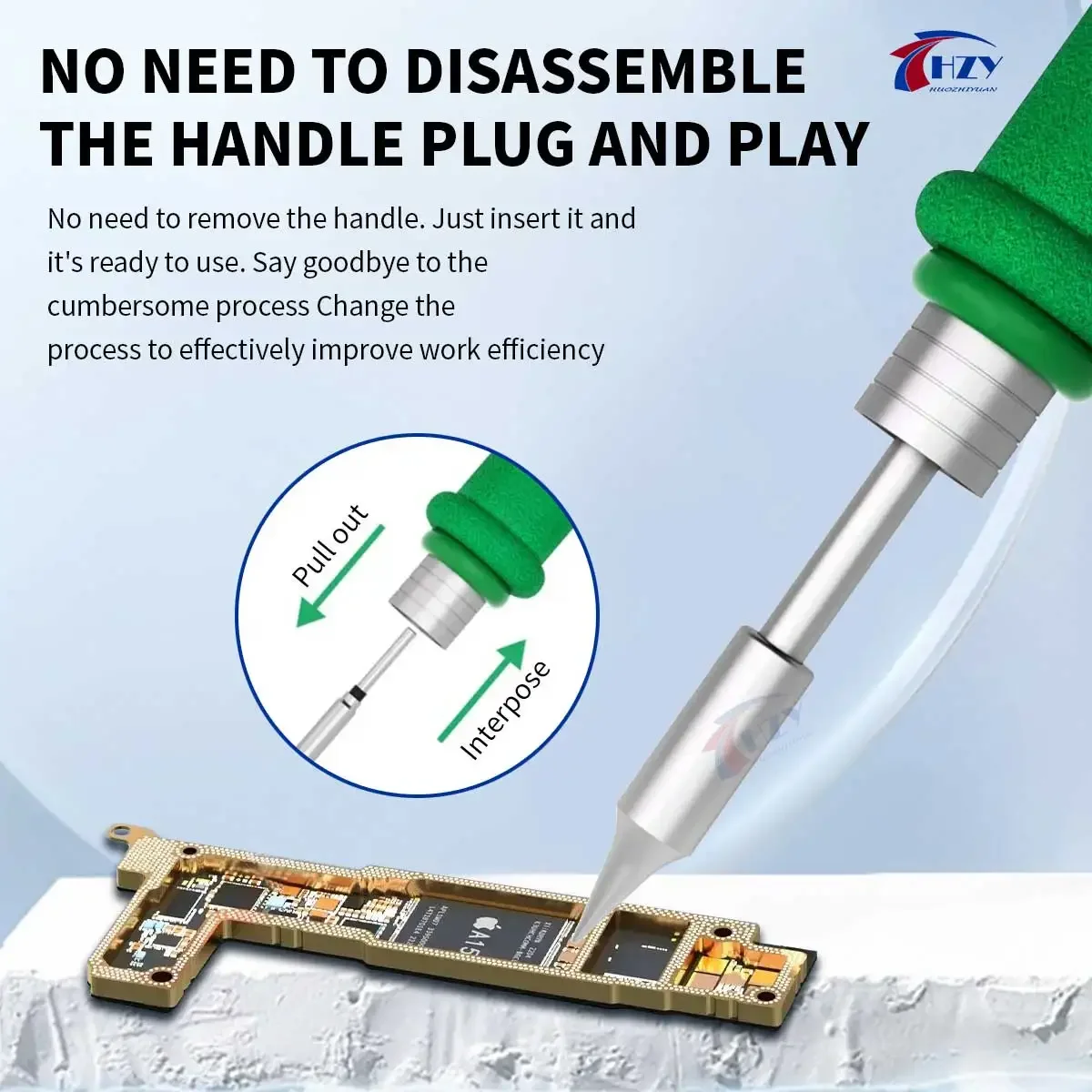HZY C245 series Soldering Iron Tips I/IS/K/SK/939/945/966 Universal T245 Handle for T245 Soldering Station Phone Repair Tools image 6