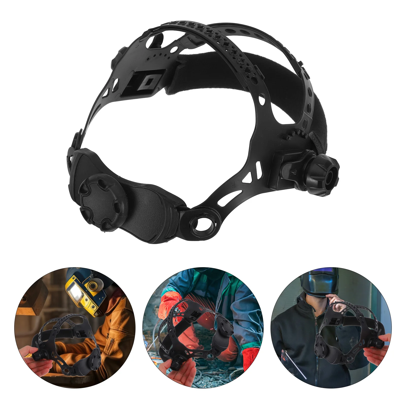 

Welding Adjustable Sweat Absorbing Headgear Strap Comfortable Adjustable Band Welding Hood Gear Hardhat Sweatband