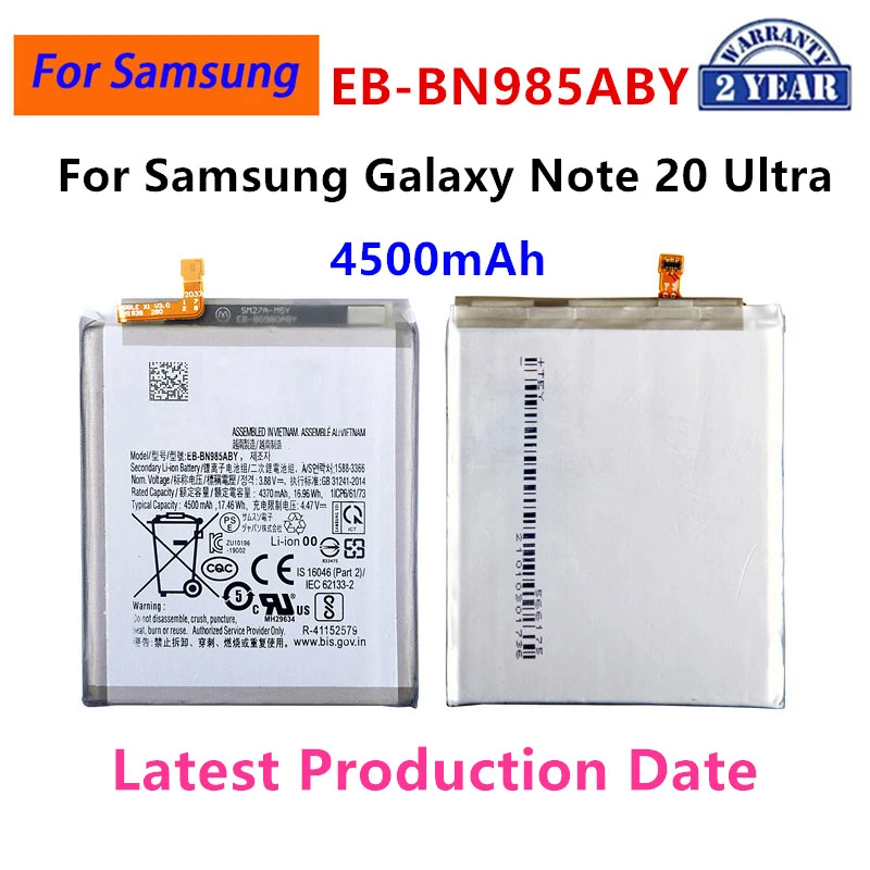 Brand New EB-BN985ABY 4500mAh Replacement Battery For Samsung Galaxy  Note 20 Ultra Note20 Ultra Phone Batteries