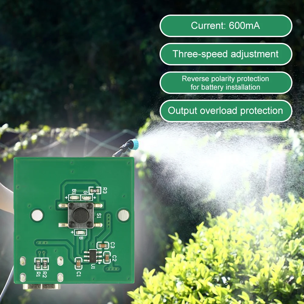 DC 5V 3 Gear Adjustable Humidifier Atomization Module Mini Rechargeable Atomizer Handle Spray Sprayer Drive Control Board Type C