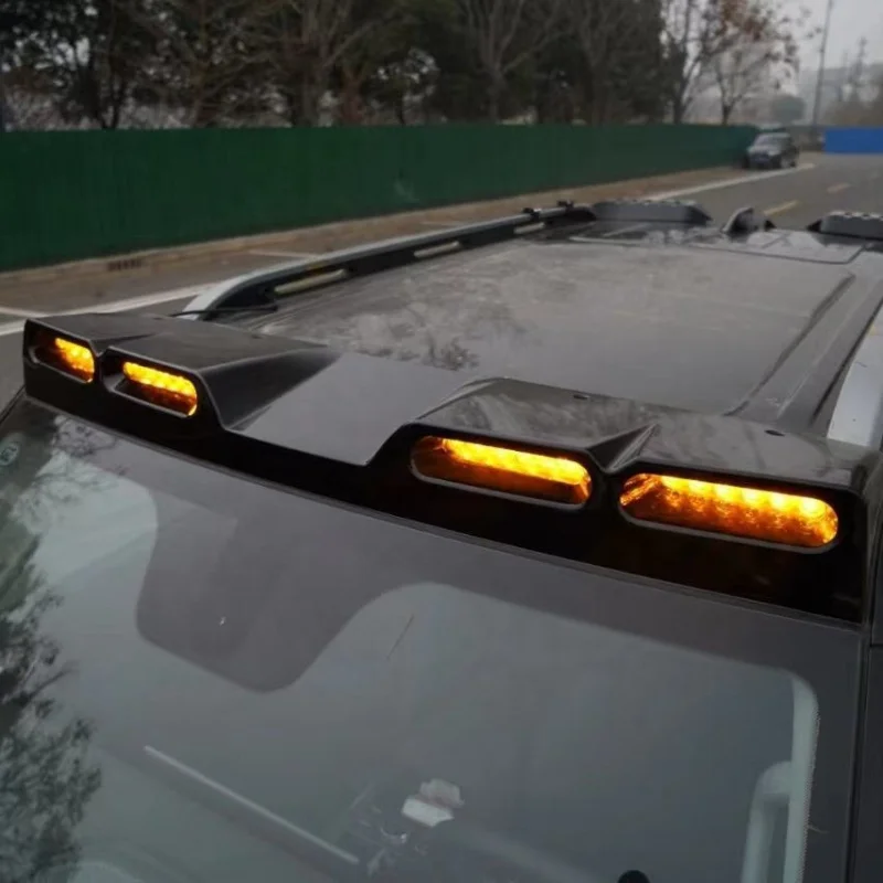 Suitable for Jietu Traveler Defender Model Four-Eye Light Car Roof Spotlight Round Square Off-Road Exterior Modification
