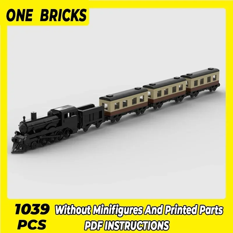 Moc Building Bricks City Train Model Famous Vintage Train Technology Modular Blocks Gifts Christmas Toys DIY Sets Assembly