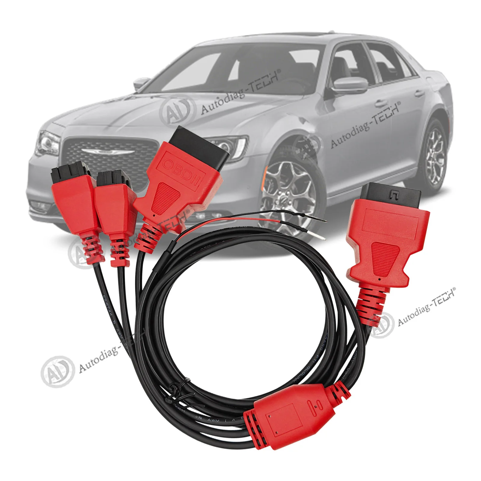 FCA 12+8 Cable Adapter for Chrysler, Security Bypass OBD2 SGW Adaptor for FCA 12 8 Connector,Work with Diagnostic Scan Tools